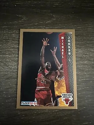 1992-93 Fleer Michael Jordan #7 Chicago Bulls HOF • $5