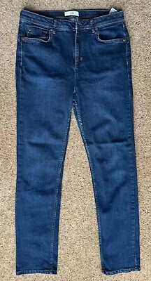 M&S Per Una Blue Slim Stretch Jeans Uk14L • £9