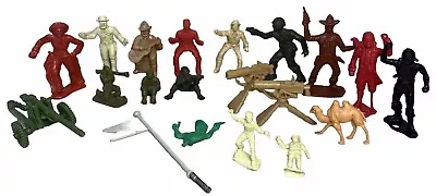 Vintage 20 Piece Lot Marx MPC Ring Hand Pirates Cowboys Figures Military 50’s 60 • $19.99