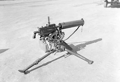 $5.99 • Buy WW2 Photo WWII  US Browning 1917 Machine Gun World War Two Infantry Weapon /1496