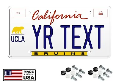 Custom CALIFORNIA UCLA BRUINS FLAT Aluminum Novelty License Plate • $13.95