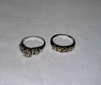 Antique Wedding Ring/engagement Set. 14K Diamond Vintage Specifics Unknown • $25