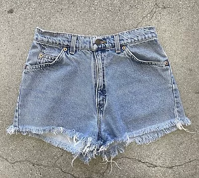 Levi’s 920 Vintage USA High Waist Cutoff Denim Shorts Size 28 • $28.98