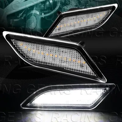 Clear Lens White Led Side Marker Light Fit 10-13 Mercedes W212 E350 E550 E63 Amg • $21.95