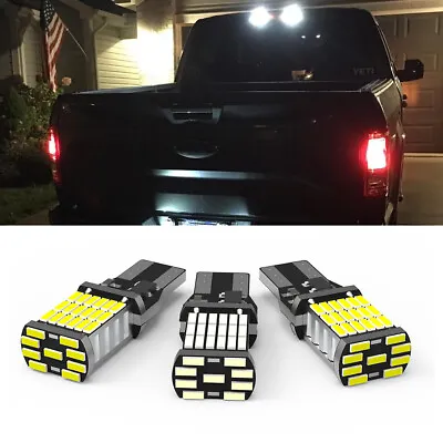 2 White 1 Red 921 LED Cargo 3rd Brake Light Bulbs For 1997-2021 Ford F150 F250 • $11.98