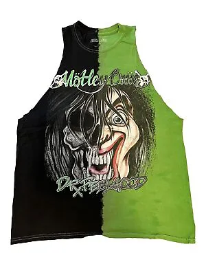 Motley Crue Dr. Feelgood Split Dye Tanktop T-shirt Sz. Unisex Large! • $14.99