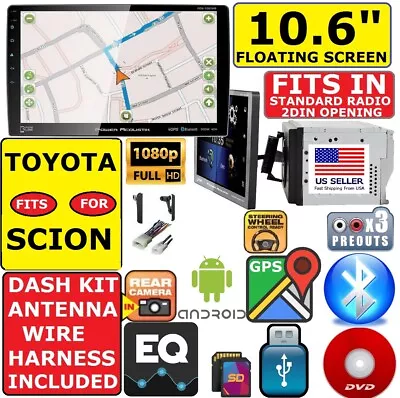 Fits/for Toyota Scion 10.6  Navigation Bluetooth Usb Cd/dvd Car Radio Stereo Pkg • $573.25