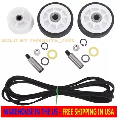 Maytag MDE9316AYW MDE3000AYW MDE9206AYW Dryer Roller Belt Pulley Repair Kit • $36.99