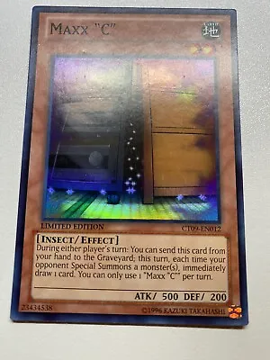 Yugioh Maxx C Limited Edition Super Rare CT09-EN012 HP • $20