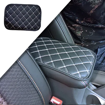 Auto Center Console Leather Protective Pad All Season Universal Armrest Box Grey • $14.02