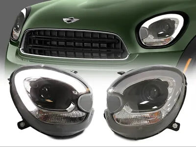 LED DRL Half Ring Projector Black Headlight For 11-16 R60 Mini Cooper Countryman • $454.93