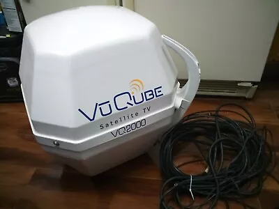 VuQube VQ2000 Portable Satellite System Stationary Automatic Antenna/CablesCont • $499