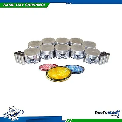 DNJ PRK1180 Piston And Ring Kit For 94-03 Dodge Ram 2500 Ram 3500 8.0L V10 OHV • $999.99