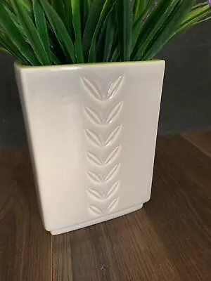 Mid Century Royal Haeger USA Rectangle Laurel Leaf Vase 8526 • $64.95