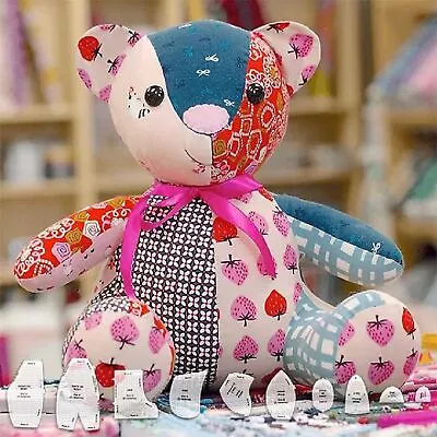 Memory Bear Template Ruler Set (10 PCS) DIY Hand Memory Bear Stencil Ruler • $18.99