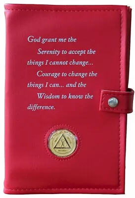 AA Book Cover - Double Deluxe AA Book Cover - Red - DDBAA07 • $34