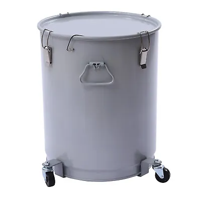 16Gallon/60L Fryer Grease Bucket Oil Steel Bucket Oil Bucket With Lid+Filter Bag • $122.55