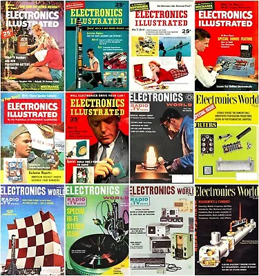 Electronics Illustrated + Electronics World Magazine's (DVD) - Radio Popular • £4.29
