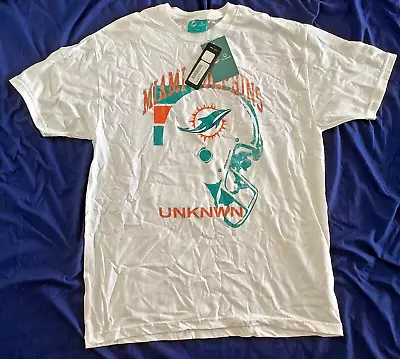 Miami Dolphins Helmet White Shirt By UNKNWN - XL • $14.99