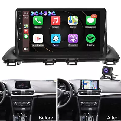 For Mazda 3 2014-2019 Car Stereo Radio Wireless Apple Carplay 9'' Android 12.0 • $128.99