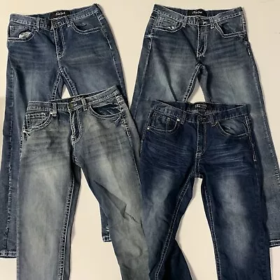 True Luck Lot Of 4 Men Classic Straight Leg Jeans Size 32x32 Great Condition • $55