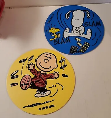 Vintage Snoopy Peanuts Charlie Brown POG SLAMMER Game Boards - Lot Of 2 - NOS • $27.99