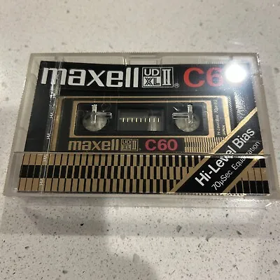 VTG Maxell UD XL II C 60 Hi-Level Bias Type 2 Chrome Audio Cassette Tape JAPAN • $19.99