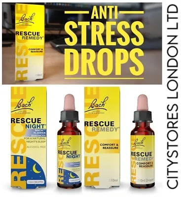 £5.94 • Buy Trouble Sleeping? Oral Drops Rescue Remedy Night Insomnia Anxiety Stress Relief