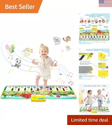 Musical Mat With 8 Instrument Sounds - Perfect Gift For Toddlers - 39.5  X 14  • $45.99