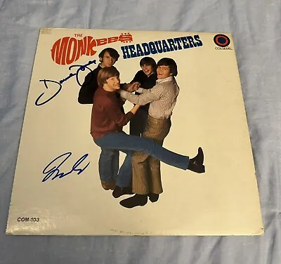 Davy Jones & Micky Dolenz The Monkees Headquarters Authentic Signed Vinyl Record • $349.99