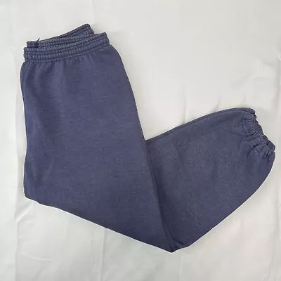 Vintage 90s Jerzees Sweatpants Mens Size XXL Blue Made In USA Nublend • $18.90