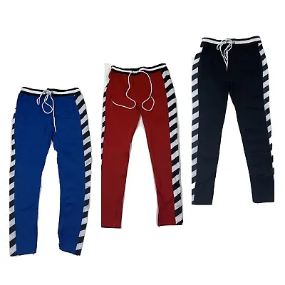 Bleecker & Mercer Men Three Side Stripe Track Pants Slim Fit Choose Color /Size  • $10.11