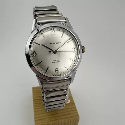 Vintage 1969 M9 CARAVELLE Bulova Manual Wind Steel Case Men’s Watch - RUNS GREAT • $22.50