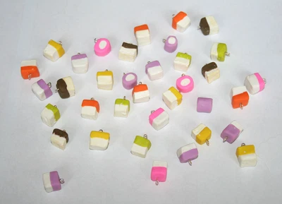 £0.75 • Buy Dolly Mixture Charms, Polymer Clay,Handmade Approx 9-11mm
