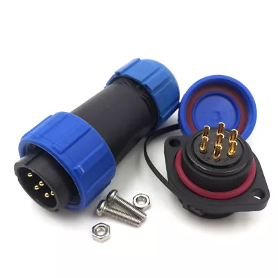 SP21 15A 7Pin Waterproof ConnectorElectrica Wire Cable Connector Plug Socket  • $5.95