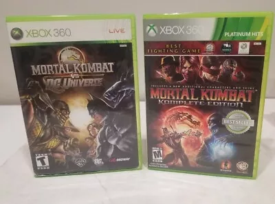 Mortal Kombat: Komplete Edition - (Xbox 360) CIB & MORTAL COMBAT VS. DC Tested • $24.97