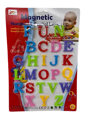 £2.99 • Buy MAGNETIC LETTERS NUMBERS Fridge Magnets Alphabet Educational Strong Baby School