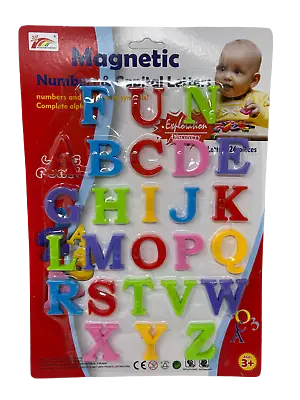 MAGNETIC LETTERS NUMBERS Fridge Magnets Alphabet Educational Strong Baby School • £2.99