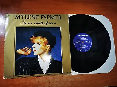 MYLENE FARMER Sans Contrefaçon 12  GERMANY MAXI SINGLE VINYL VERY RARE 1990 009 • $49.99