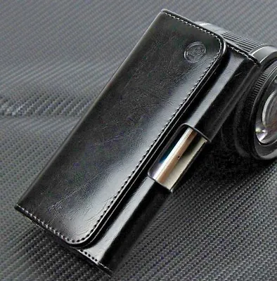 For Sony Xperia Z3 Compact Genuine Leather Tradesman Belt Buckle Clip Case Cover • $25