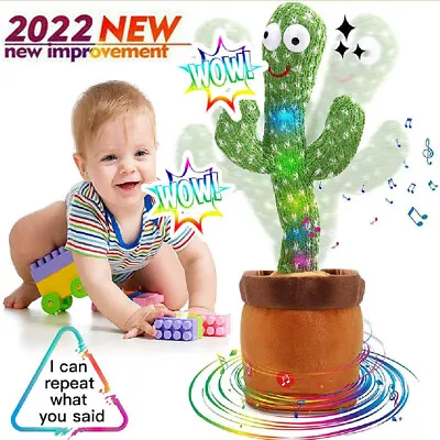 £7.89 • Buy Electronic Dancing Cactus Plush Toy Record Repeat Singing Home Decor Kids Gift++