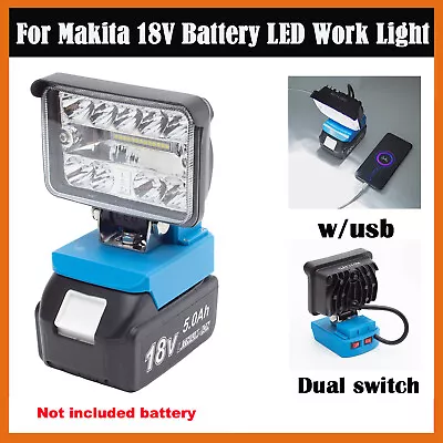 Cordless LED Work Light For Makita 18V Li-Ion Battery Outdoor Lamp Flashlight • $18.79