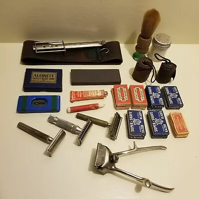 Vintage Shaving Lot With Accessories And Hair Clipper  • $3.69