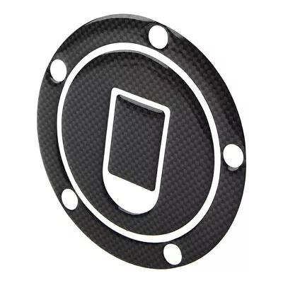 Carbon Fiber Fuel Tank Cap Cover Pad Protector For Kawasaki Ninja ZX10R 2004-05 • $8.88