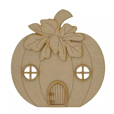 £6.45 • Buy MDF Wooden Fairy Door Craft Kit Blank Ready To Decorate KIT Pumpkin