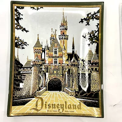 Vintage Disneyland Disney Castle Princess Trinket Tray 4x4.75” In Houze Art USA • $16.77