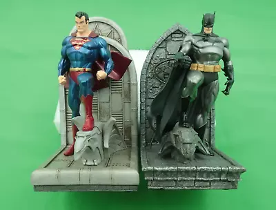 Superman & Batman TM & DC Comics (s15) Resin Bookends Tim Bruckner Adam Ross • $150