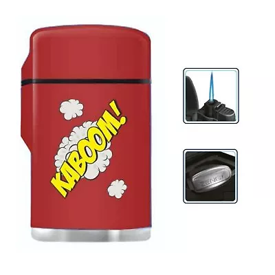 £5.99 • Buy Red Rubber Maxi Jet Zenga Lighter, Refillable Lighter, Windproof - KABOOM