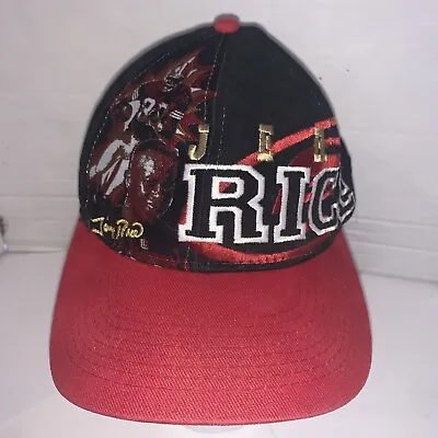VTG NFL San Francisco 49'ers Drew Pearson QB Club Jerry Rice Snapback Hat Cap • $50.96