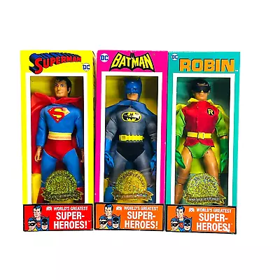 Mego 50th Anniversary Set - Batman & Robin And Superman - 8  Figures New In Box • $97.99